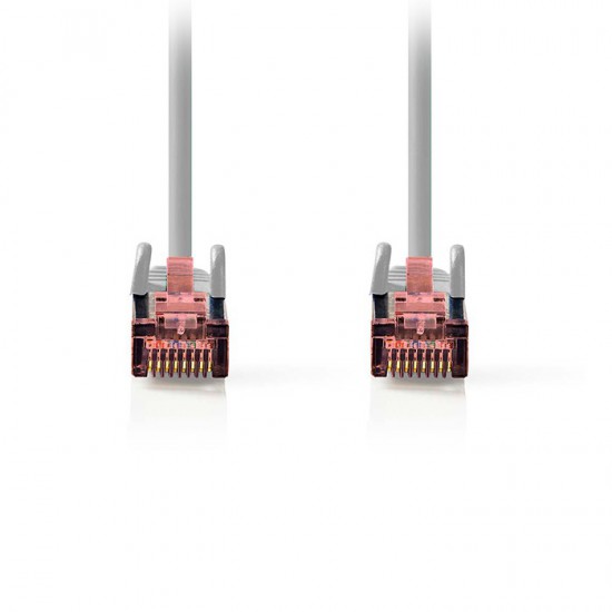 Καλώδιο δικτύου CAT 6, S/FTP, 5.00m σε γκρι χρώμα.