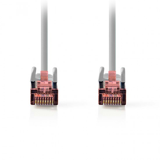 Καλώδιο δικτύου CAT 6, S/FTP, 0.50m σε γκρι χρώμα.