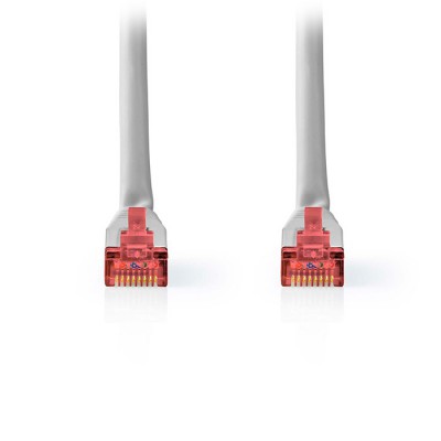 Καλώδιο δικτύου CAT 6, S/FTP, 1.00m σε γκρι χρώμα.