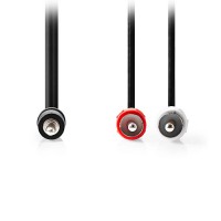 Καλώδιο 2x RCA αρσ. - 3.5mm Stereo αρσ., 15m.