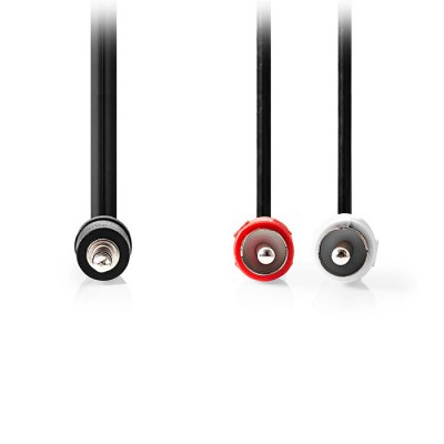 Καλώδιο 2x RCA αρσ. - 3.5mm Stereo αρσ., 15m.