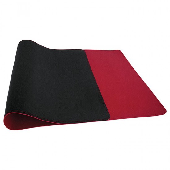 XL Δερμάτινο mousepad διπλής όψης μαύρο-κόκκινο, 800x345x1.8mm.