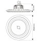 ΒΙΟΜΗΧΑΝΙΚΟ ΦΩΤΙΣΤΙΚΟ  ΚΑΜΠΑΝΑ SCI-FI LED  100W  120D 5000-5500K IP65