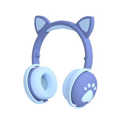 Ασύρματα ακουστικά  Cat Headphones  ME-2 ΜΠΛΕ