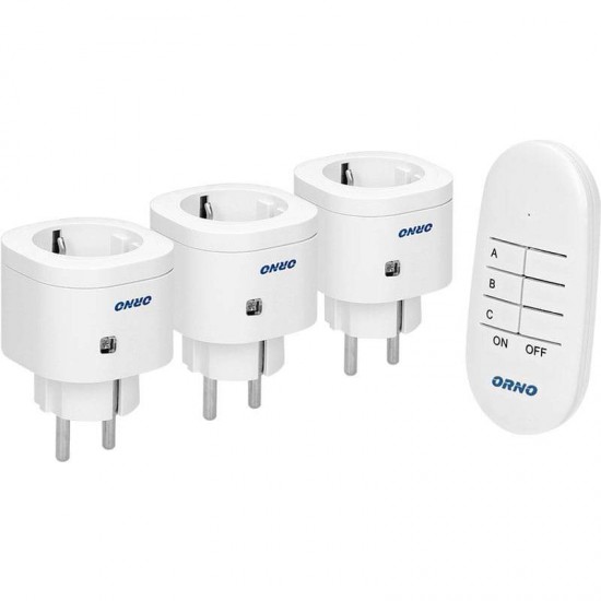 ΣΕΤ 3 ΑΝΤΑΠΤΟΡΕΣ ΣΟΥΚΟ ΜΕ REMOTE 3000W ORNO 438