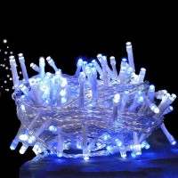 ΛΑΜΠΑΚΙΑ 180 LED  2,6W ΣΕ ΣΕΙΡΑ ΜΕ ΠΡΟΓΡΑΜΜΑ. ΔΙΑΦΑΝΟ ΚΑΛΩΔΙΟ. ΜΠΛΕ