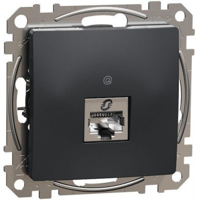 Πρίζα δικτύου STP 1XRJ45 8 ( 8 ) CAT6 Ανθρακί