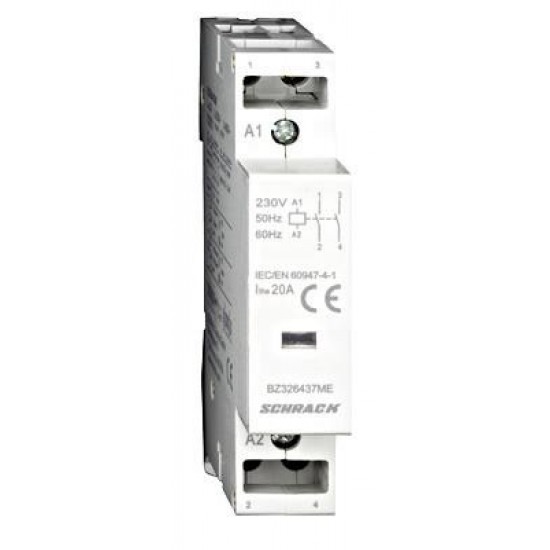 ΡΕΛΕ ΡΑΓΑΣ 20Α 2ΝΟ 230VAC 1M BZ326437ME