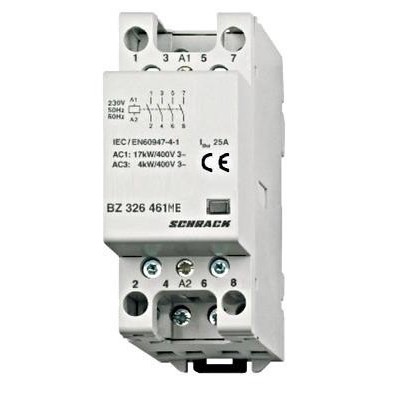 ΡΕΛΕ ΡΑΓΑΣ 25Α 4ΝΟ 230VAC 2M ΒΖ326461ΜΕ