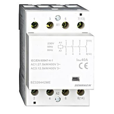 ΡΕΛΕ ΡΑΓΑΣ 40Α 4NO 230VAC 3M BZ326442ME