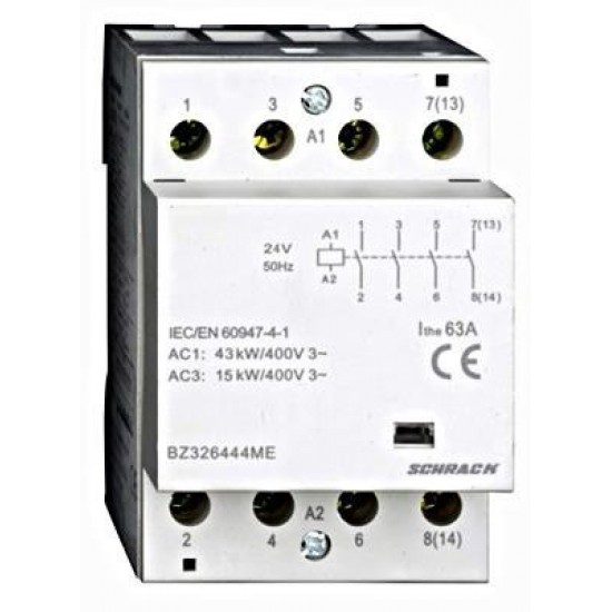 ΡΕΛΕ ΡΑΓΑΣ 63Α 4NO 230VAC 3M BZ326444ME