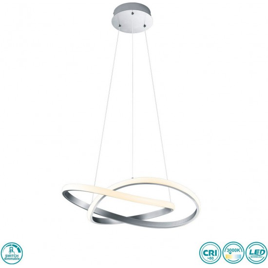 ΦΩΤΙΣΤΙΚΟ ΚΡΕΜΑΣΤΟ LED 27W 3000K ΝΙΚΕΛ ΜΑΤ COURSE