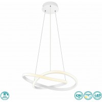 ΦΩΤΙΣΤΙΚΟ ΚΡΕΜΑΣΤΟ LED 27W 3000K ΛΕΥΚΟ ΜΑΤ COURSE