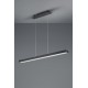 Φωτιστικό Ράγα Μαύρο ματ led 18W 3000K-4000K-5000K-6500K AGANO