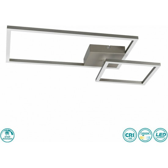ΦΩΤΙΣΤΙΚΟ ΟΡΟΦΗΣ ΝΙΚΕΛ ΜΑΤ LED 25W 3000K 3000lm PADELLA