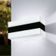 Επιτοίχιο φωτιστικό LED πρόσοψης ΔΟΥΒΛΙΝΟ  8W  λευκό/μαύρο  4000K  IP65