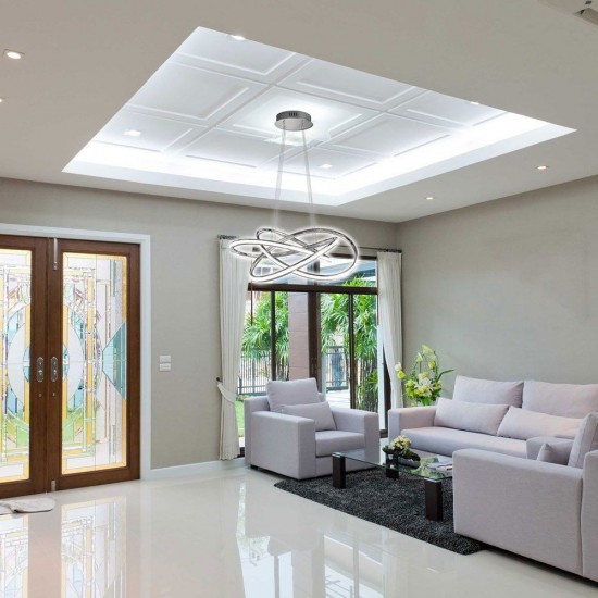 Φωτιστικό LED MAREA LED  60W  χρωμίου  διακόπτης CCT  3000-4000-6000K