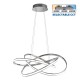 Φωτιστικό LED MAREA LED  60W  χρωμίου  διακόπτης CCT  3000-4000-6000K