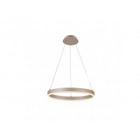 Φωτιστικό LED κρεμαστό, 200-240V, 32w, 3000K, 2.080lm,  IP20, ø40cm, σαμπανιζέ