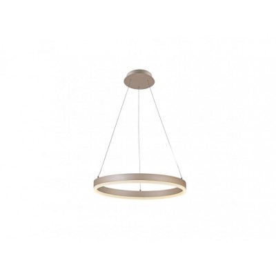 Φωτιστικό LED κρεμαστό, 200-240V, 32w, 3000K, 2.080lm,  IP20, ø40cm, σαμπανιζέ