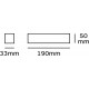 Φωτιστικό Led τοίχου, 220-240V, 4w, 3000K, 300lm,  IP65, 19x5x3.3cm, ανθρακί