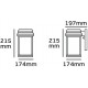 Φωτιστικό φανάρι επίτοιχο, 230V, Max60w, E27, IP23, 17.4x21.5x19.7cm, λευκό
