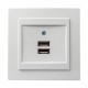 Λευκή πρίζα USB διπλή - 24111081