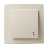 Μπέζ μπουτόν κουδουνιού 12V-220V - 24121012