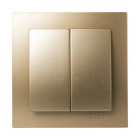 Σατινέ διακόπτης Α-Ρ διπλός - 24151009