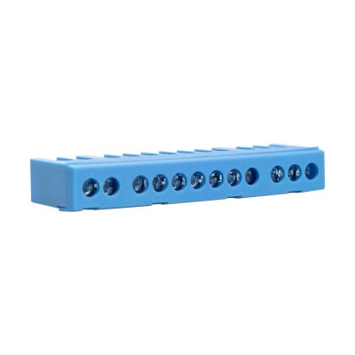 Μπάρα ουδετέρου με μόνωση 12x16 μπλέ - 448003