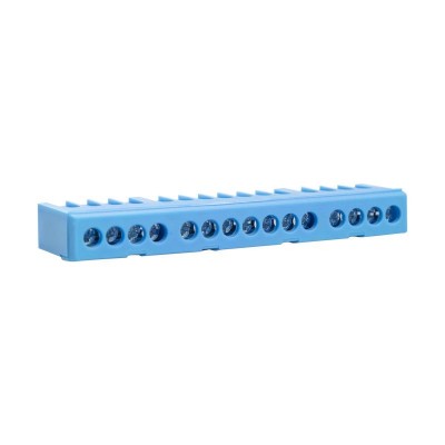 Μπάρα ουδετέρου με μόνωση 15x16 μπλέ - 448005
