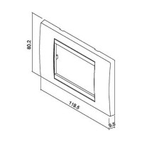 Πλαίσιο 3 θέσεων Νίκελ - 703050G