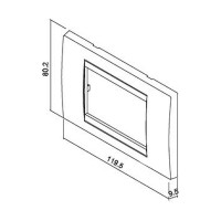 Πλαίσιο 3 θέσεων Χρώμιο - 703053G
