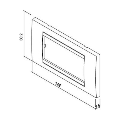 Πλαίσιο 4 θέσεων teak - 704014G