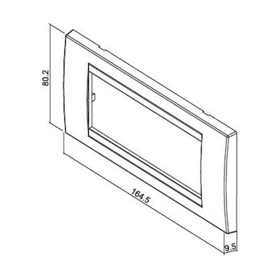 Πλαίσιο 5 θέσεων teak - 705014G
