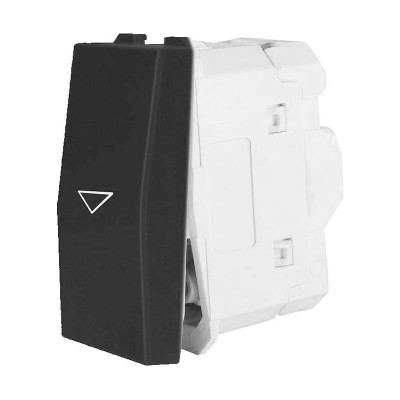 Μπουτόν ρολλών 1 θέσης Μαύρο 10ΑΧ250V - 735705S