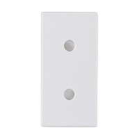 Πρίζα διπολική 1 θέσης  Λευκή 2Ρ 10Α 250V - 740101S