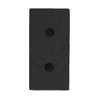 Πρίζα διπολική 1 θέσης  Μαύρη 2Ρ 10Α 250V - 740108S
