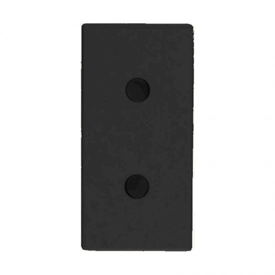 Πρίζα διπολική 1 θέσης  Μαύρη 2Ρ 10Α 250V - 740108S
