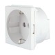 Πρίζα σουκο 2 θέσεων  Λευκή 2Ρ+Ε 16Α 250V - 740501S