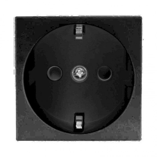 Πρίζα σουκο 2 θέσεων Μαύρη 2Ρ+Ε 16Α 250V - 740508S