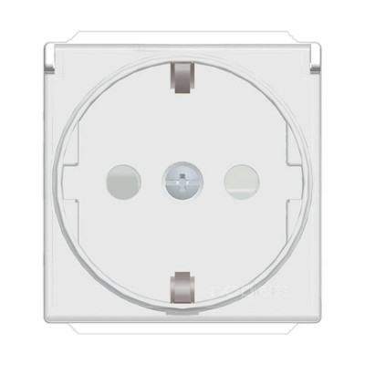 Πρίζα σουκο με καπάκι 2 θέσεων Λευκή 2Ρ+Ε 16Α 250V - 740601S