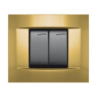 Πλαίσιο aqua metal 2m χρυσό ματ - 7442.1.G.OS
