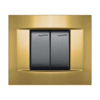 Πλαίσιο aqua metal 2m χρυσό ματ - 7442.1.G.OS