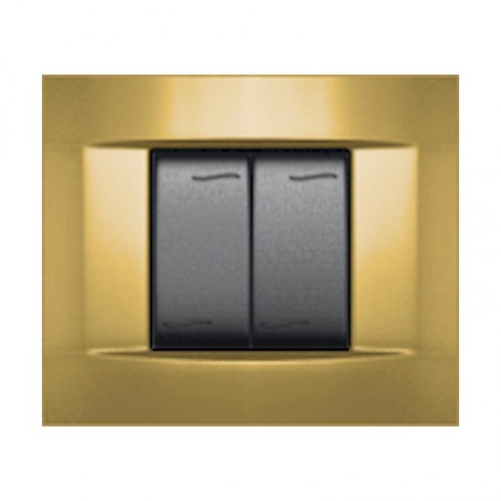 Πλαίσιο aqua metal 2m χρυσό ματ - 7442.1.G.OS