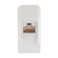 Πρίζα δικτύου 1 θέσης Λευκή Cat.5e RJ45 UTP KS - 744501S