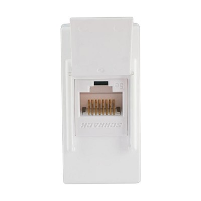 Πρίζα δικτύου 1 θέσης Λευκή Cat.5e RJ45 UTP KS - 744501S