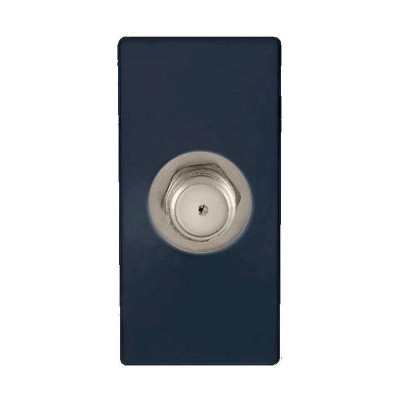 Πρίζα SAT 1 θέσης Μαύρη 5MΗz - 2400ΜΗz Θ-Θ 0db - 747205ES