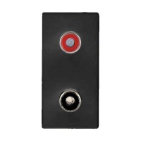 Πρίζα ηχείων 1 θέσης 2XRCA Μαύρη - 747605S