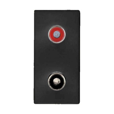 Πρίζα ηχείων 1 θέσης 2XRCA Μαύρη - 747605S